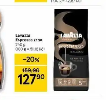 Tesco Lavazza espresso zrno nabídka