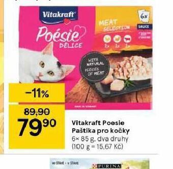 Tesco Vitakraft poesie paštika pro kočky nabídka