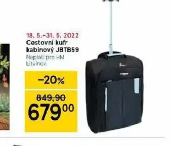 Tesco Cestovní kufr kabinový nabídka