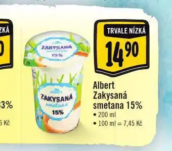Jip Albert zakysaná smetana 15% nabídka