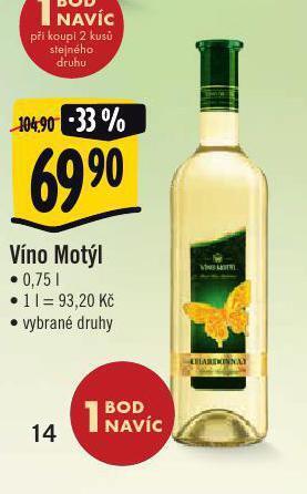 Jip Víno motýl nabídka