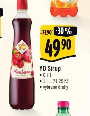 Jip Yo sirup nabídka