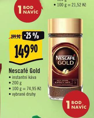 Jip Nescafé gold instantní káva nabídka