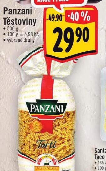 Jip Panzani těstoviny nabídka