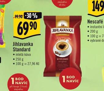Jip Jihlavanka standard mletá káva nabídka