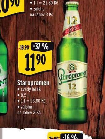 Jip Pivo staropramen 12 nabídka