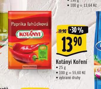 Jip Kotányi koření nabídka