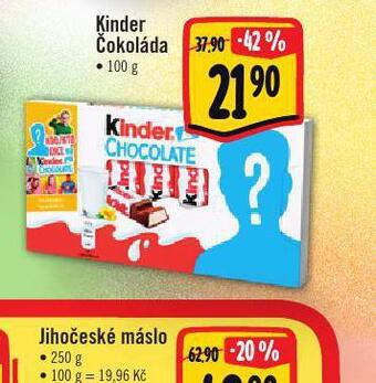 Albert Kinder čokoláda nabídka