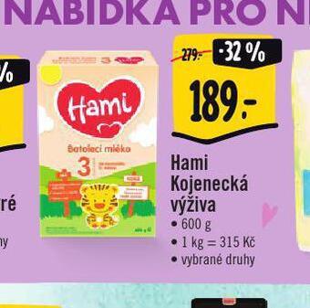 Jip Hami kojenecká výživa nabídka