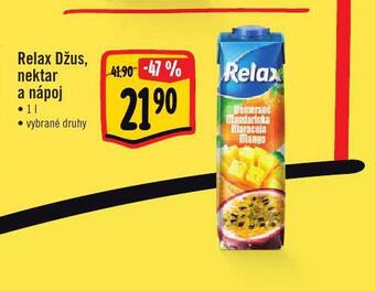 Jip Relax džus, nektar a nápoj nabídka