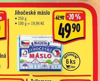 Albert Jihočeské máslo nabídka