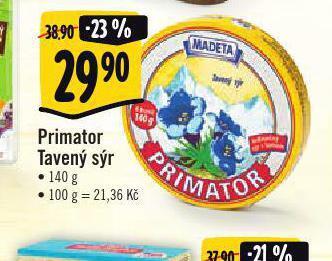 Albert Primátor tavený sýr nabídka