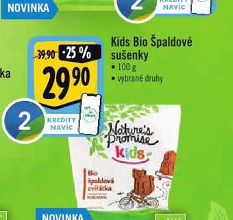 Albert Kids bio špaldové sušenky nabídka