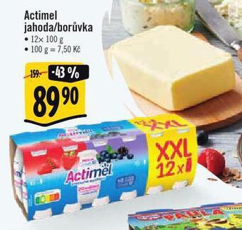 Albert Actimel jahoda / borůvka nabídka