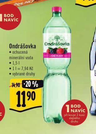 Albert Ondrášovka ochucená nabídka