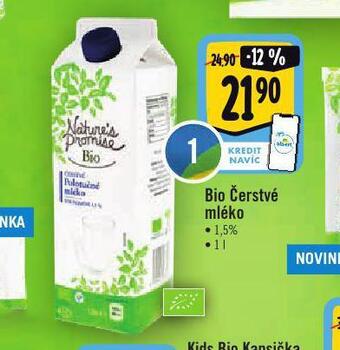Albert Bio čerstvé mléko 1,5% nabídka