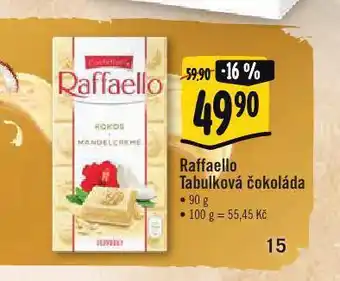 Albert Raffaello tabulková čokoláda nabídka
