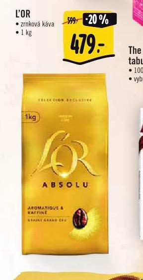 Albert L´or zrnková káva nabídka