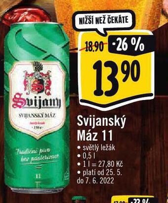 Albert Pivo svijanský máz 11 nabídka