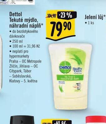 Albert Dettol tekuté mýdlo náhradní náplň nabídka