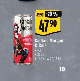Albert Captain morgan & cola nabídka