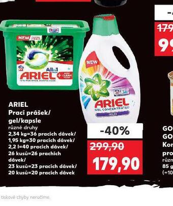 Kaufland Ariel prací prostředek nabídka