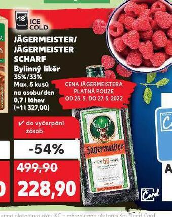 Kaufland Jägermeister nabídka