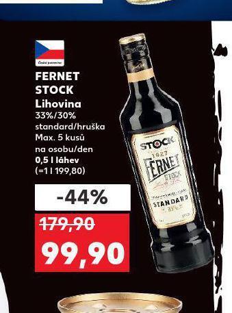 Kaufland Fernet stock nabídka
