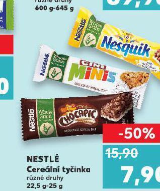 Kaufland Nestlé cereální tyčinka nabídka
