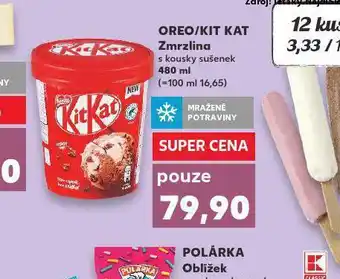 Kaufland Oreo / kit kat zmrzlina nabídka