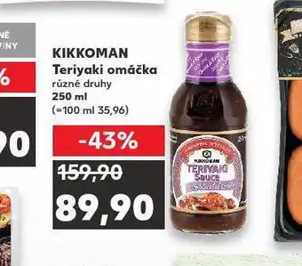 Kaufland Kikkoman teriyaki omáčka nabídka