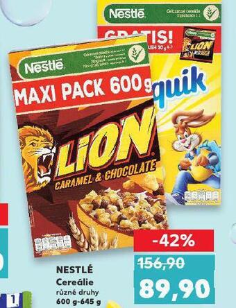 Kaufland Nestlé cereálie nabídka