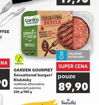 Kaufland Garden gourmet sensational burger / klovásky nabídka