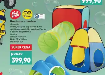 Kaufland Hrací stan s tunelem nabídka