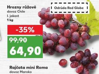 Kaufland Hrozny růžové nabídka