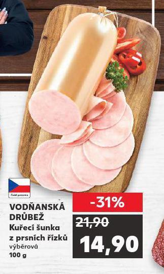 Kaufland Kuřecí šunka z prsních řízků nabídka