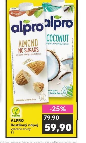 Kaufland Alpro rostlinný nápoj nabídka