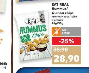 Eat real hummus / quinoa chips