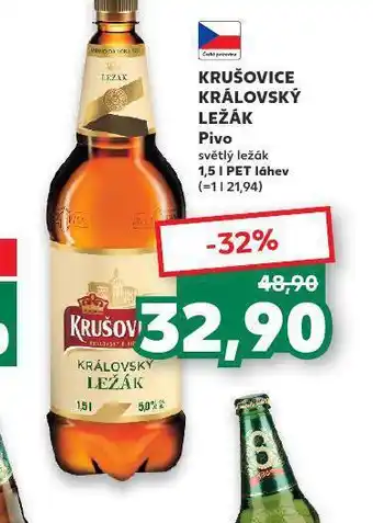 Kaufland Pivo krušovice královský ležák nabídka