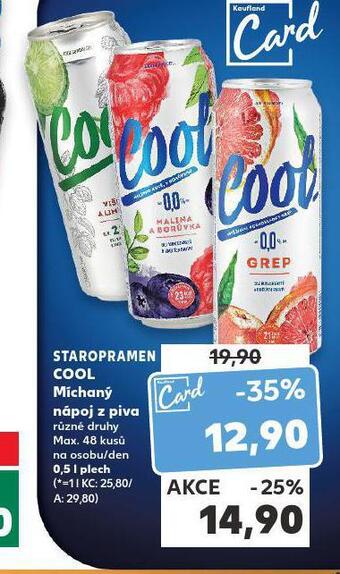 Kaufland Pivo staropramen cool nealko nabídka