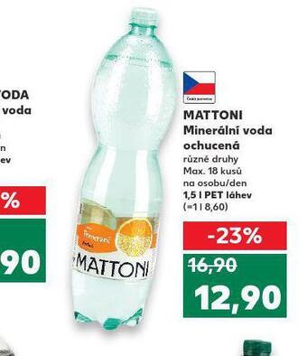 Kaufland Mattoni ochucená nabídka