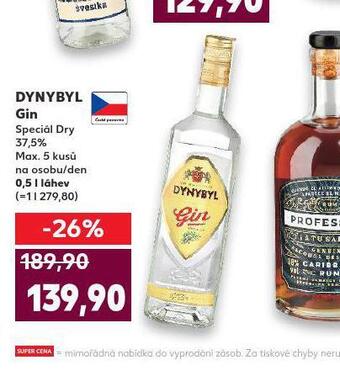 Kaufland Dynybyl gin nabídka