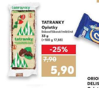 Kaufland Tatranky oplatky nabídka