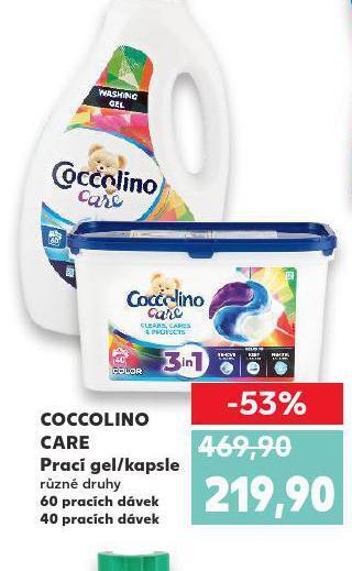 Kaufland Coccolino care prací gel / kapsle nabídka