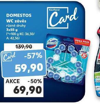 Kaufland Domestos wc závěs nabídka