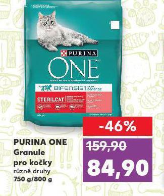 Kaufland Purina one granule pro kočky nabídka