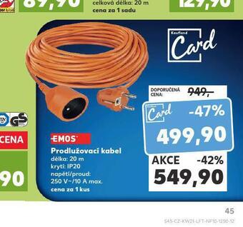 Kaufland Prodlužovací kabel nabídka