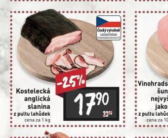 Billa Kostelecká anglická slanina nabídka