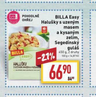 Billa Billa easy segedínský guláš nabídka