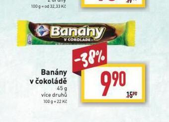 Billa Banány v čokoládě nabídka